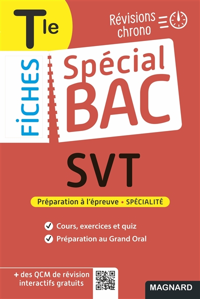 SVT terminale : révisions chrono : préparation à l'épreuve, spécialité