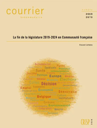 Courrier hebdomadaire, n° 2669-2670. La fin de la législature 2019-2024 en Communauté française