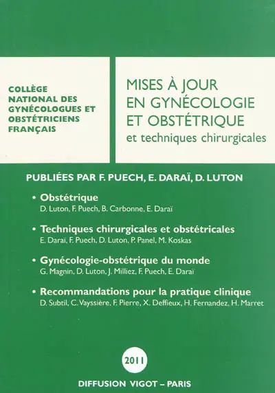 Mise à jour en gynécologie et obstétrique et techniques chirurgicales