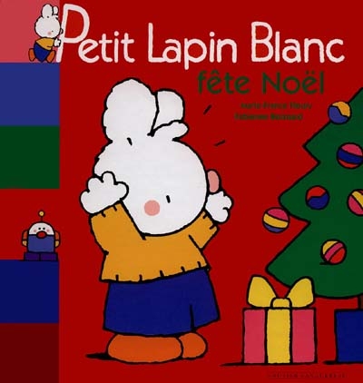 Petit Lapin blanc fête Noël