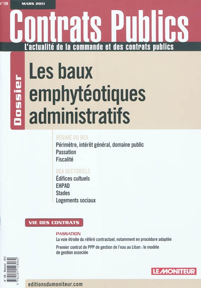 Contrats publics,...