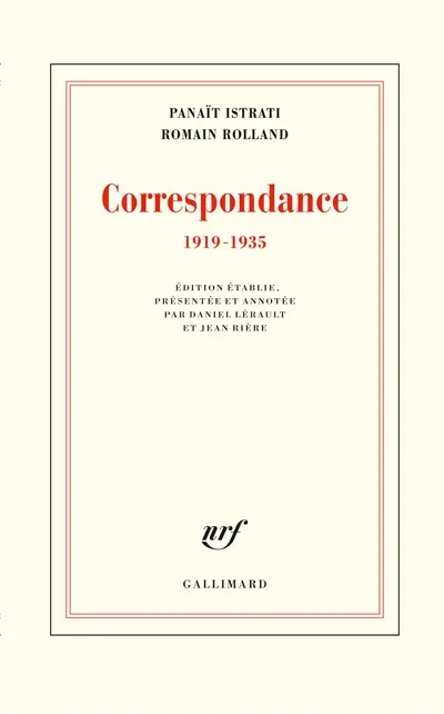 Correspondance : 1919-1935