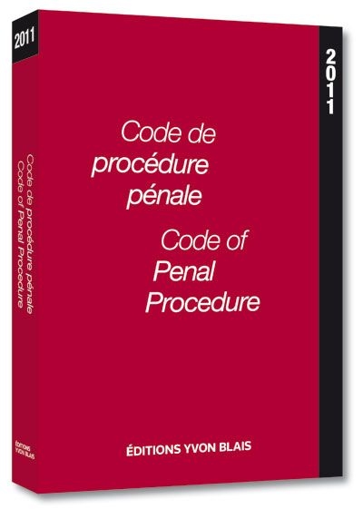 Code de procédure pénale 2011. Code of Penal Procedure 2011