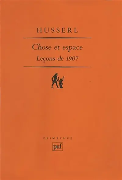 Chose et espace : leçons de 1907