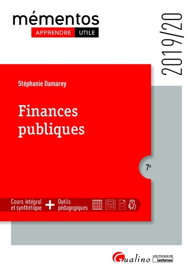 Finances publiques : 2019-2020