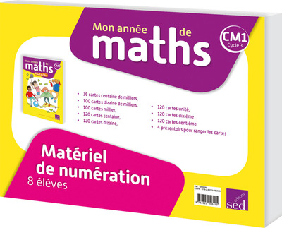 Mon année de maths CM1, cycle 3 : matériel de numération : 8 élèves