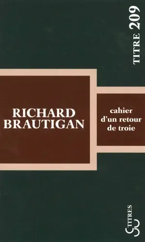 Cahier d'un retour de Troie