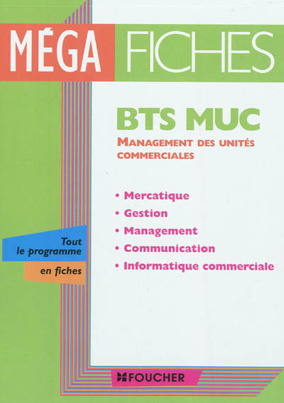 BTS MUC management des unités commerciales