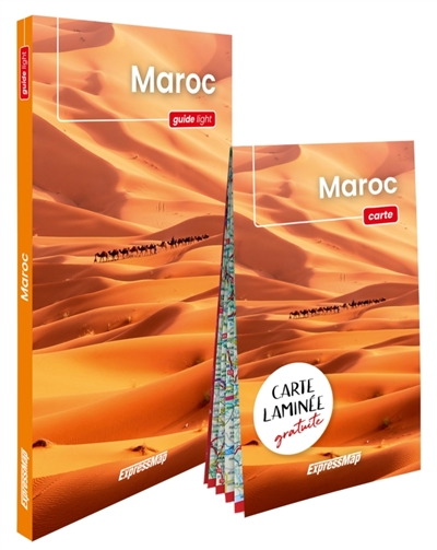 Maroc : guide et carte laminée