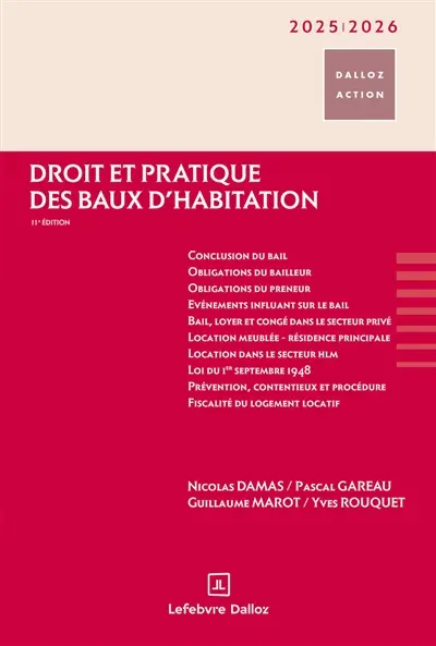 Droit et pratique des baux d'habitation 2025-2026