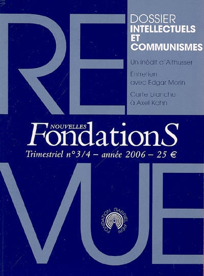Nouvelles fondations, n° 3-4 (2006). Intellectuels et communismes