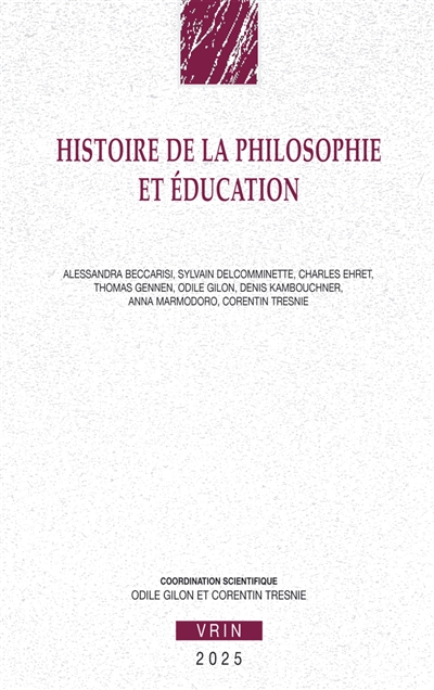 Histoire de la philosophie et éducation