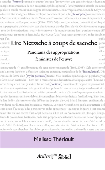 Lire Nietzsche à coups de...