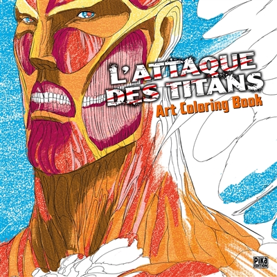 L'attaque des titans : art colouring book