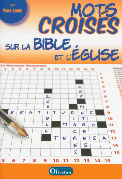 Mots croisés sur la Bible et l'Eglise