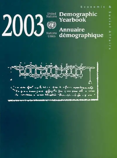 Annuaire démographique 2003. Demographic yearbook 2003