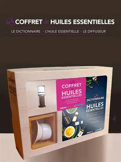Le coffret des huiles essentielles : le dictionnaire, l'huile essentielle, le diffuseur