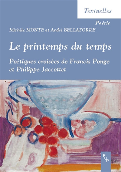 Le printemps du temps : poétiques croisées de Francis Ponge et Philippe Jaccottet