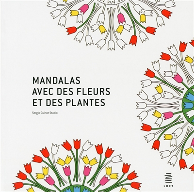 Mandalas avec des fleurs et des plantes