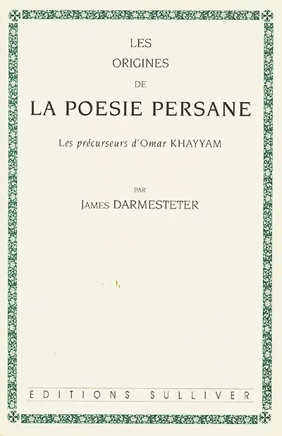 Les origines de la poésie persane