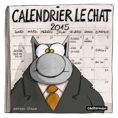 Calendrier Le chat 2015