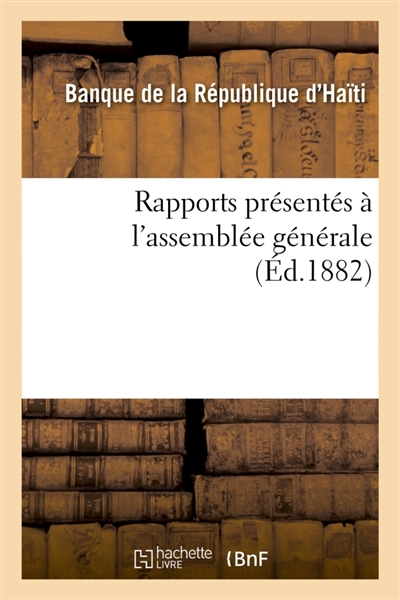 Rapports présentés à...