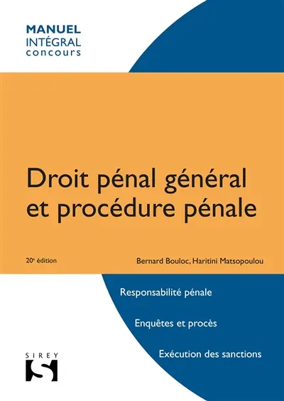 Droit pénal général et procédure pénale