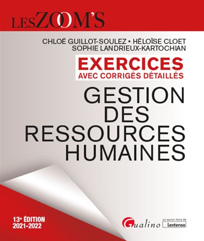 Gestion des ressources humaines : exercices avec corrigés détaillés : 2021-2022