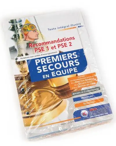 Recommandations PSE 1 et PSE 2 relatives aux unités d'enseignement premiers secours en équipe : conforme aux recommandations officielles de la Direction générale de la sécurité civile et de la gestion des crises : texte intégral illustré