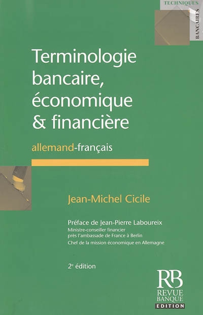 Terminologie bancaire, économique & financière : allemand-français