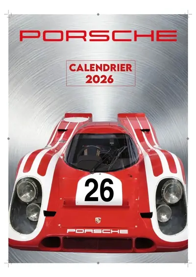 Porsche : calendrier 2026