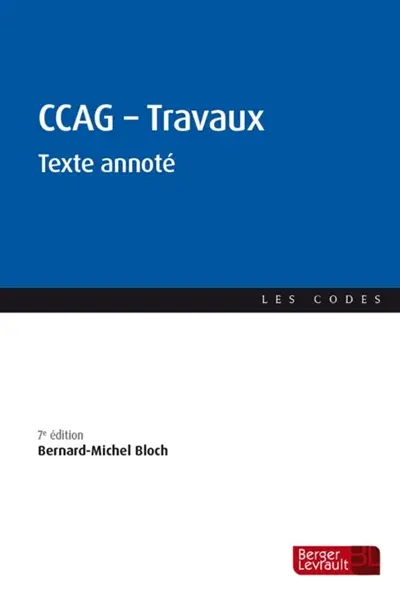 CCAG-Travaux : texte annoté