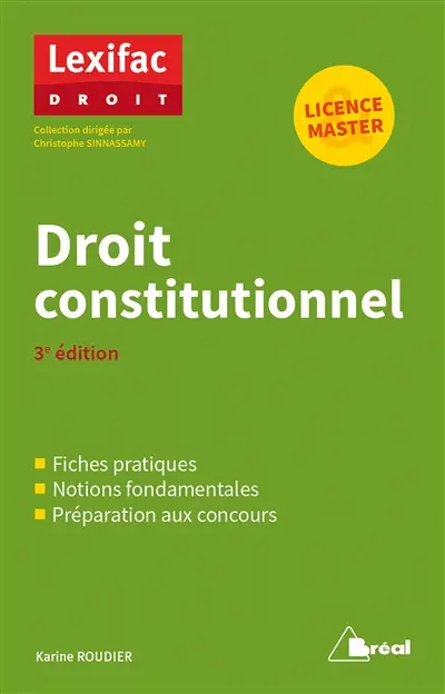Droit constitutionnel : licence, master