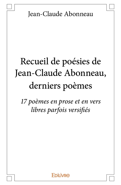 Recueil de poésies de jean...