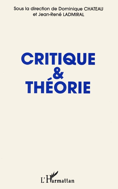 Critique et théorie
