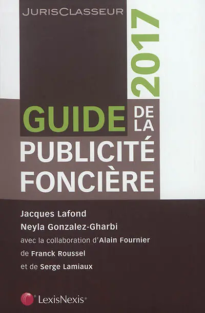 Guide de la publicité foncière : 2017