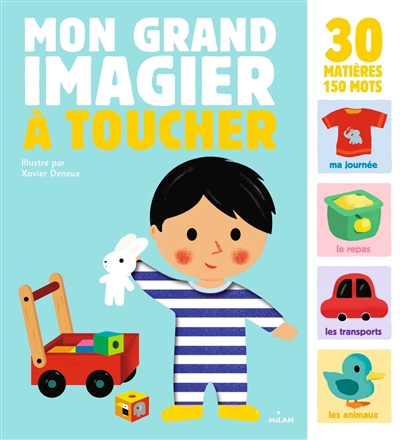 Mon grand imagier à toucher : 30 matières, 150 mots