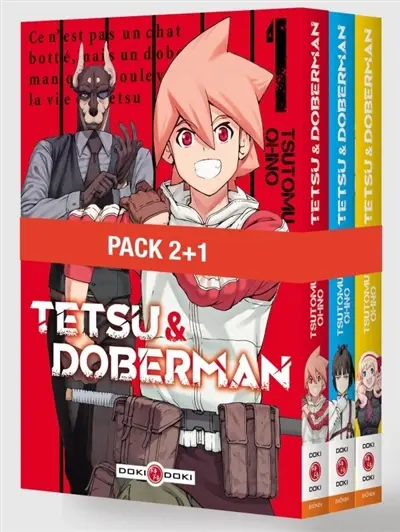 Tetsu & Doberman : pack promo vol. 1 à 3
