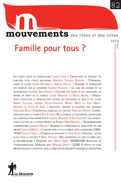 Mouvements, n° 82. Famille pour tous ?
