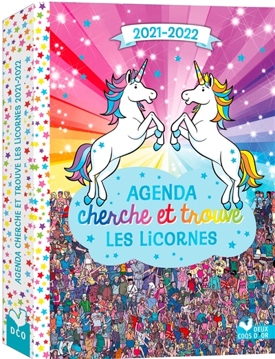 Agenda cherche et trouve les licornes : 2021-2022