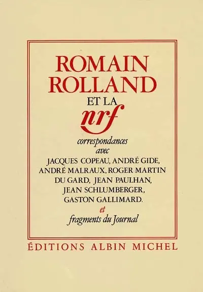 Romain Rolland et la NRF