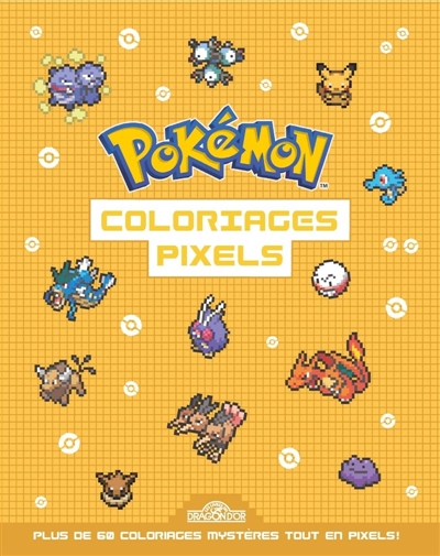 pokémon : coloriages pixels