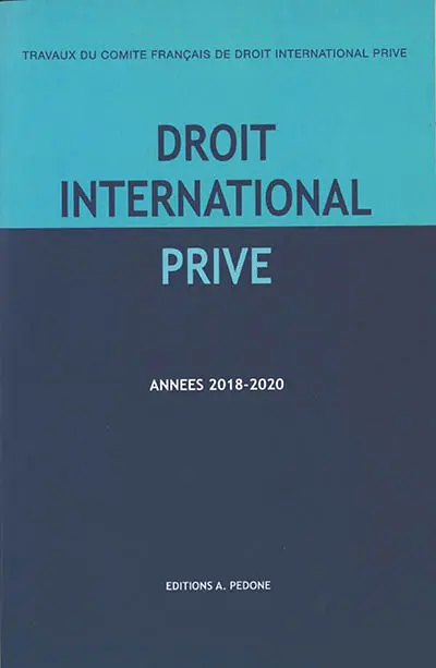 Droit international privé : années 2018-2019, 2019-2020
