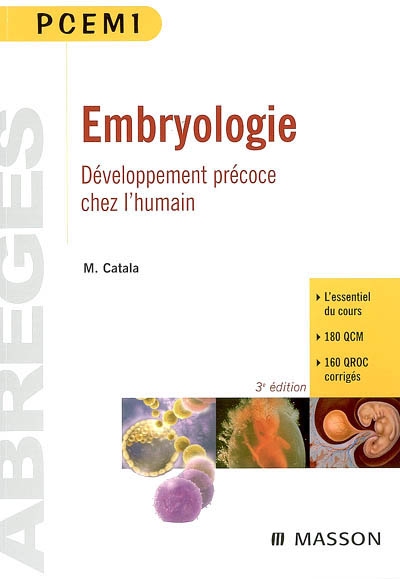 Embryologie : développement précoce chez l'humain