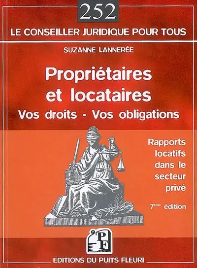 Propriétaires et locataires : droits et obligations dans le secteur privé libre : locaux d'habitation, locaux mixtes