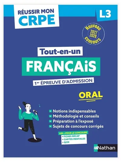 Français : 1re épreuve d'admission, oral L3 : nouveau concours 2027-2028