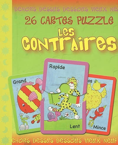 Les contraires : 26 cartes puzzle
