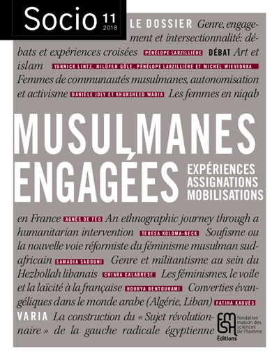 Socio, n° 11. Musulmanes engagées : expériences, assignations, mobilisations