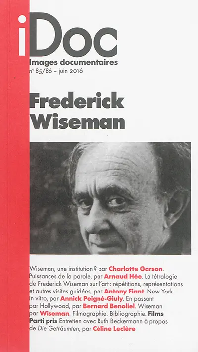 Images documentaires, n° 85-86. Frederick Wiseman