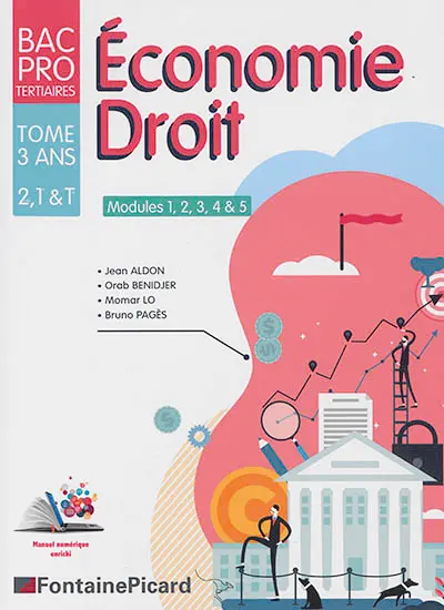 Economie, droit 2de, 1re & terminale bac pro tertiaires : modules 1, 2, 3, 4 & 5